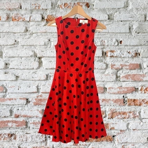 GRACE KARIN Women's Red Retro PinUp Swing Dress Size XS NWT - Picture 1 of 7